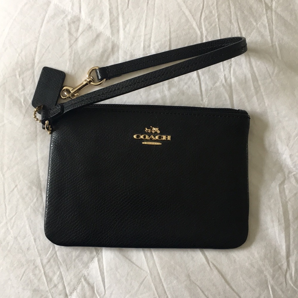 Coach Leather Wristlet